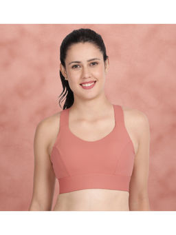Shyaway - Shell Pink Medium Impact Wide Strap Padded Sports Bra