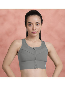 Shyaway - Stormfront Grey Front Open Padded Sports Bra