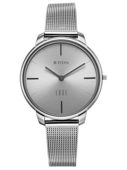 Titan - Edge Velora with Quartz Silver Dial Silver Milanese Mesh Strap Watch (2654QM02) (M)