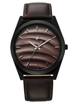 Fastrack - Gelato Brown Leather Strap Watch (38162NL01) (M)