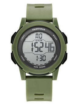 Fastrack - Streetstyle 8 with Digital Green Case Green Polyether Strap Watch (38194PP02W) (M)