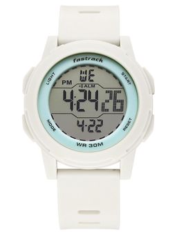 Fastrack - Streetstyle 8 with Digital Beige Case Beige Polyether Strap Watch (38194PP03W) (M)
