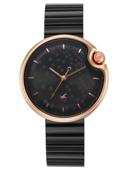 Fastrack - Groove with Black Metal Strap Watch (6312KM02) (M)