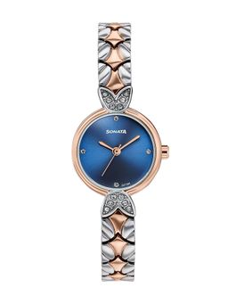 Sonata - Women's Vintage Style Navy Bracelet Watch (87124KM02) (M)