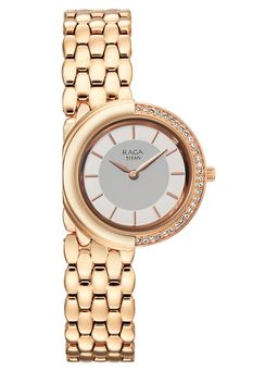 Titan - Raga Chic Glam with Quartz Fine Rose Gold Strap Watch (95392WM01) (M)