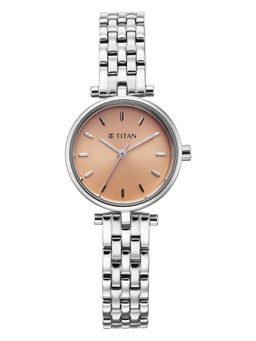Titan - Workday Edit with Quartz Rose Gold Dial Ips Stainless Steel Strap Watch (95397SM01) (M)