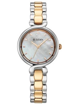 Titan - Quartz Dial Max.Ss&Min.Rg Stainless Steel Strap Watch (95398KM01) (M)