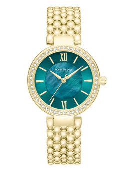 Kenneth Cole - Quartz Green Dial Gold Stainless Steel Strap Watch (KCWLG0101801LDW) (M)