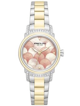 Kenneth Cole - Quartz Pink Dial Two Tone Stainless Steel Strap Watch (KCWLG0102301LDW) (M)