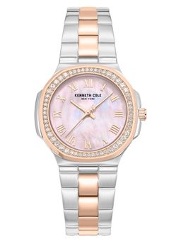 Kenneth Cole - Quartz Pink Dial Two Tone Stainless Steel Strap Watch (KCWLG0102403LDW) (M)