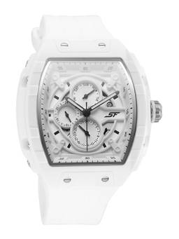 Sonata - Sf Maiden Voyage with White Silicon Strap Watch (NU77180PP04) (M)