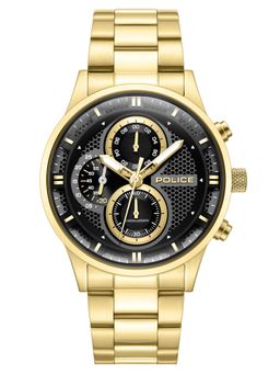Police - Levuka with Quartz Multi Function Yellow Stainless Steel Strap Watch (PLPEWGK0092503) (M)