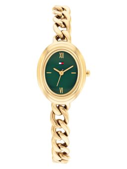 Tommy Hilfiger - Quartz Basic Green Dial Gold Stainless Steel Strap Watch (TH1782877W) (M)