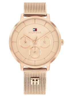 Tommy Hilfiger - Taupe Dial Rose Gold Stainless Steel Strap Watch (TH1782881W) (M)