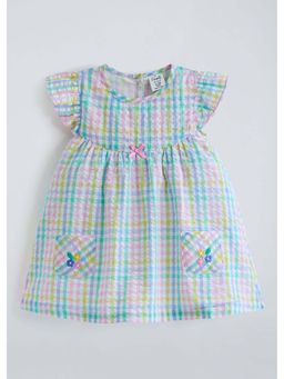 Hopscotch - Multi-Colour Checkered Dress