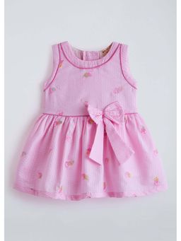 Hopscotch - Pink Strawberry Cotton Dress