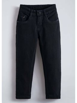 Hopscotch - Straight Fit Boys Black Denim Jeans