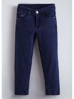 Hopscotch - Blue Straight Fit Boys Denim Jeans