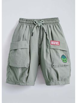 Hopscotch - Olive Hulk Patch Shorts