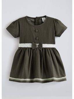 Hopscotch - Grey Bow Dress