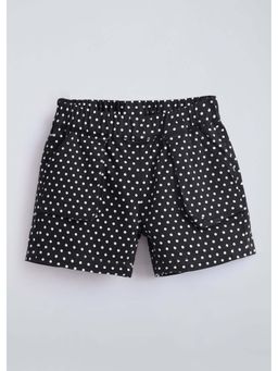 Hopscotch - Black Polka Dot Cotton Shorts