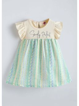 Hopscotch - Yellow All Over Print A-line Dress