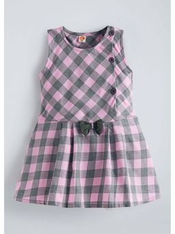 Hopscotch - Pink Checkered Bow Dress