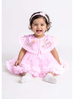 Hopscotch - Pink Floral Ruffled Dress