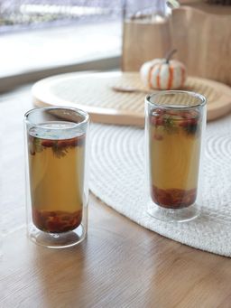 UMAI - Coloured Double Walled Mug 250ML Grey Pack of 2