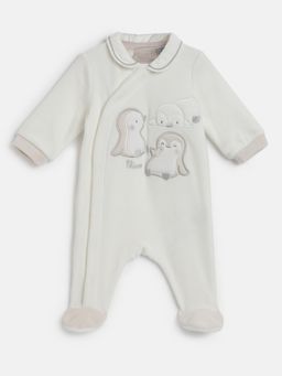 Chicco - Infants Bronze Applique Front Opening Babysuit