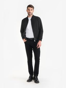 Perona - Ayden Men Black Cotton Full Sleeves Jacket
