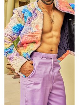 Philocaly - Sky Drifter Regular Fit Printed Multicolour Jacket