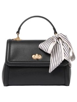 Forever New - Women Solid Black Sling Bag with Detachable Strap