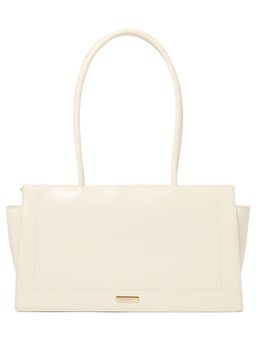 Forever New - Women Solid Cream Handbag