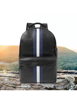 VENEER - Unisex Solid Black Backpack (M)