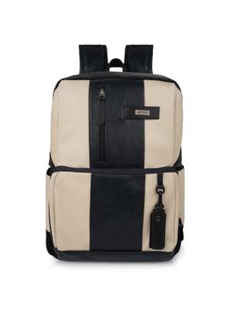 VENEER - Unisex Solid Cream Backpack (M)