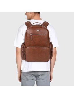 VENEER - Unisex Solid Tan Backpack (M)
