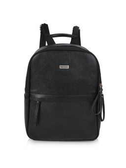 VENEER - Women Solid Black Backpack (M)