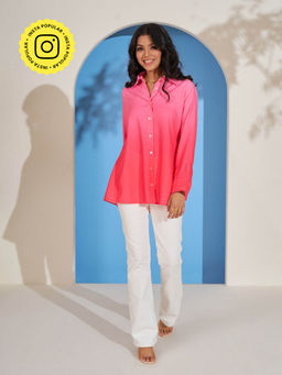 By The Bay - Pink Sunset Ombre Shirt