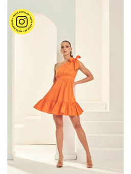 By The Bay - Cindy Orange Mini Dress