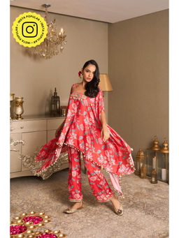 By The Bay - The Haseena Red Co-Ord (Set of 2)