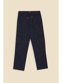 Allen Solly - Boys Navy Solid Trousers