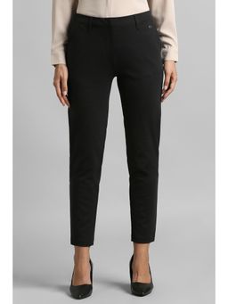 Van Heusen - Women Black Solid Formal Trousers