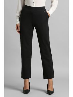 Van Heusen - Women Black Solid Formal Trousers