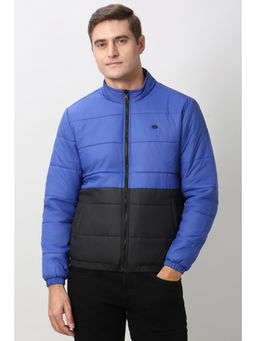 Peter England - Men Blue Colorblock Puffer Jacket