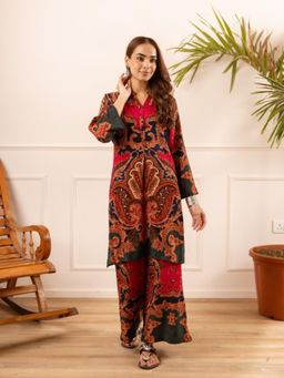 Autumnlane - Karen Cardinal Printed Cotton Co-Ord Set