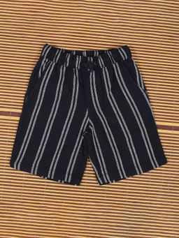 The Lion and the Fish - Boys Striped Short Navy Blue