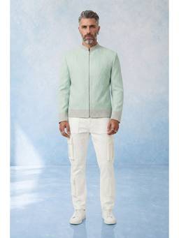 Bubber Couture - Mint Green Ziro Classic Bomber Jacket