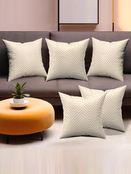 Kuber Industries - Cushion Covers with Zip Closure (Pack of 5) (16 x 16)