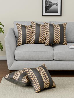 Kuber Industries - Grey Cushion Covers with Zip Closure (Pack of 2) (24 x 24)